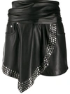 ALEXANDER WANG ALEXANDER WANG WOMEN'S  BLACK POLYURETHANE SHORTS