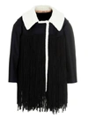 N°21 WOMEN'S  BLACK OTHER MATERIALS OUTERWEAR JACKET