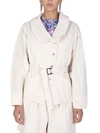 ISABEL MARANT ISABEL MARANT WOMEN'S  WHITE OTHER MATERIALS OUTERWEAR JACKET