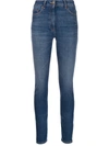 MOSCHINO WOMEN'S  BLUE COTTON JEANS