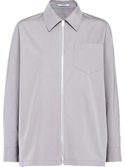 Prada Women's  Grey Cotton Jacket