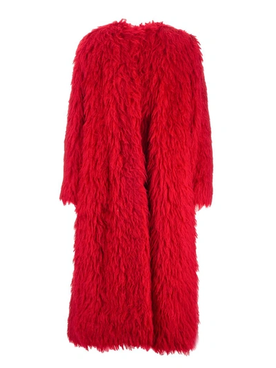 Valentino Women's  Red Wool Coat
