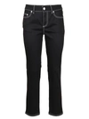 ALEXANDER MCQUEEN ALEXANDER MCQUEEN WOMEN'S  BLACK COTTON JEANS