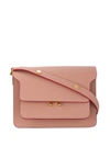 MARNI MARNI WOMEN'S  PINK LEATHER SHOULDER BAG