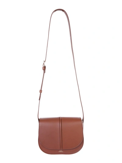 A.p.c. . Womens Brown Leather Shoulder Bag