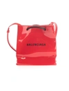 BALENCIAGA WOMEN'S  RED LEATHER SHOULDER BAG