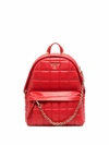 MICHAEL KORS WOMEN'S  RED LEATHER BACKPACK