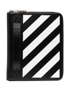 OFF-WHITE OFF WHITE MEN'S  BLACK LEATHER POUCH