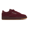 Reebok Club C 85 Sneakers In Burgundy Suede-red In Maroon