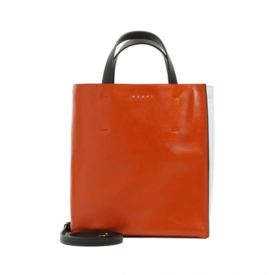 Marni Museo Soft Small Bag In Red,light Blue