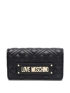 LOVE MOSCHINO QUILTED FAUX-LEATHER WALLET