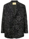 SEVEN BY SEVEN FLORAL SINGLE-BREASTED BLAZER