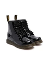 Dr. Martens' 1460 8-eye Leather Boots 6-9 Years In Black