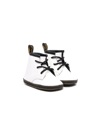 Dr. Martens Babies' 1460 Lace-up Leather Boots In White