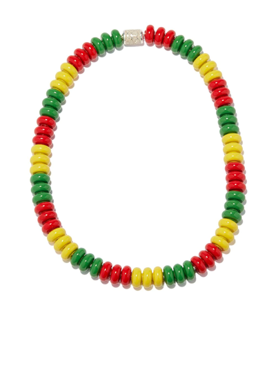 Lauren Rubinski Multicoloured Sterling Silver Beaded Necklace