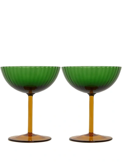 LA DOUBLEJ CHAMPAGNE COUPE GLASSES (SET OF TWO)