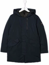 WOOLRICH HOODED PADDED COAT
