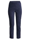 Kobi Halperin Lori Faux Suede Ankle Pants In Navy