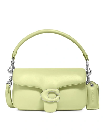 Coach Pillow Tabby 18 Leather Shoulder Bag In Lime Green
