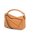 Loewe Small Puzzle Leather Bag In Light Caramel