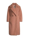 Ugg Gertrude Long Teddy Coat In Firewood