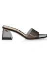 Gianvito Rossi Vernice Block-heel Mules In Black