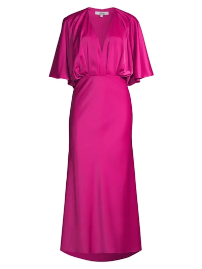 Aiifos Isabelle Dolman-sleeve Gown In Fuchsia