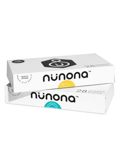 Nunona Nourishing Mama Balls Energize + Uplift 2-piece Set In Lemon