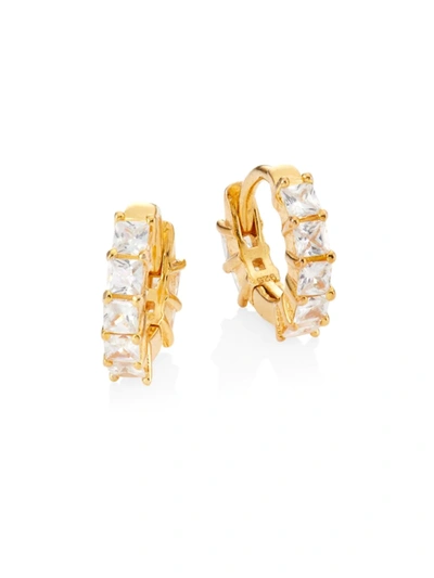 Jordan Road Jewelry Women's Gabrielle 14k Gold-plated & Cubic Zirconia Hoop Earrings