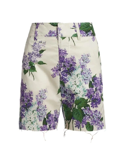Libertine Lilac Garden Cutoff Shorts