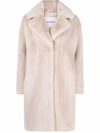Stand Studio Camille Cocoon Coat In Ivory