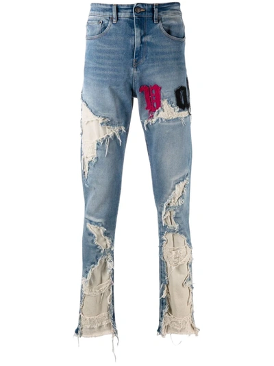 Val Kristopher Distressed Skinny Jeans In Blue