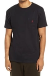 Gramicci One Point Logo-embroidered Cotton-jersey T-shirt In Black