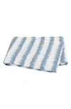 Matouk Attleboro Stripe Print 500 Thread Count Cotton Flat Sheet In Prussian Blue