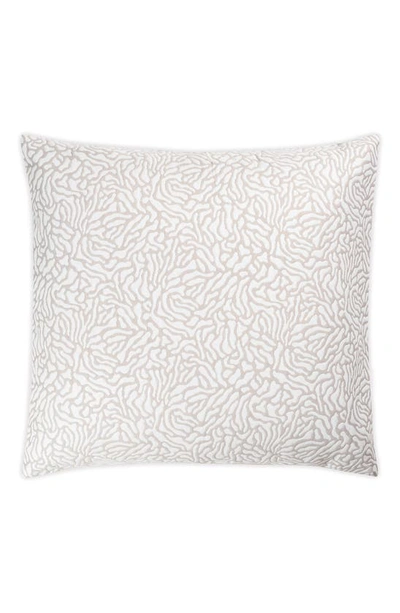Matouk Schumacher Cora Euro Sham In Natural/ White