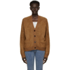 ACNE STUDIOS BROWN RIVES MOHAIR CARDIGAN