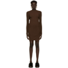 JACQUEMUS BROWN 'LA ROBE PIGOLO' DRESS