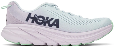 Hoka One One Purple & Blue Rincon 3 Trainers In Paoh