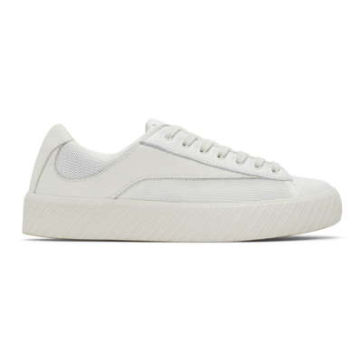 By Far Rodina Textured-leather And Mesh Sneakers In White