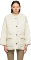 The Frankie Shop Off-white Teddy Quilted Jacket