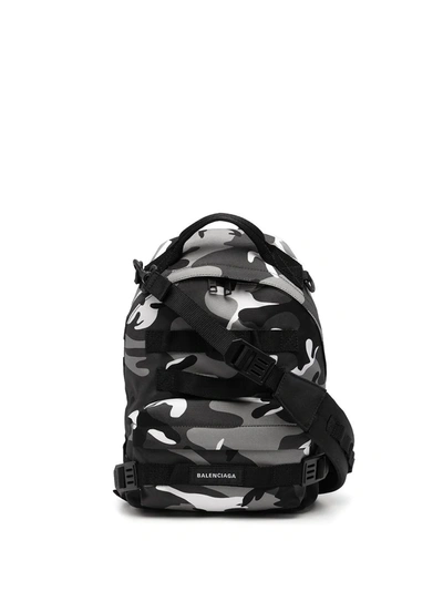 Balenciaga Sustainable Nylon Backpack With Shoulder Strap - Atterley In Black