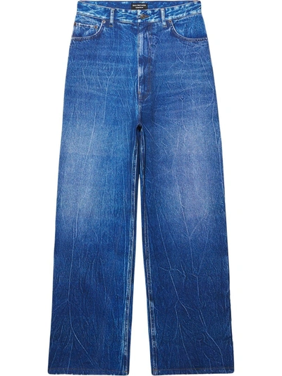 Balenciaga Relaxed-leg Denim Jeans In Blue