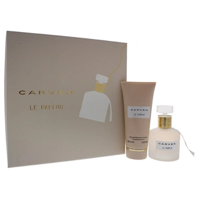 Carven Le Parfum By  For Women - 2 Pc Gift Set 1.66oz Edp Spray In White