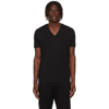 Shop Dsquared2 Two-pack Cotton V-neck T-shirt In 001 Black
