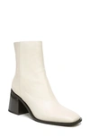 Sam Edelman Wells Womens Block Heel Ankle Boots In Ivory