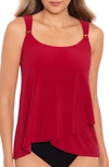 Miraclesuitr Razzle Dazzle Underwire Tankini Top In Grenadine Red