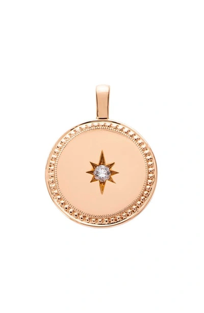 Sethi Couture Celeste Round Pendant In Rose