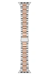 Michael Kors Women's Mk Apple Strap Collection. Two-tone Stainless Steel Apple Watch Bracelet Band/38mm & 40mm In Two-tone
