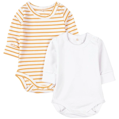 A Happy Brand 2-pack Yellow Baby Body In White