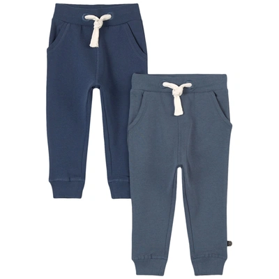 Minymo 2-pack Basic Sweatpants Blue In Navy